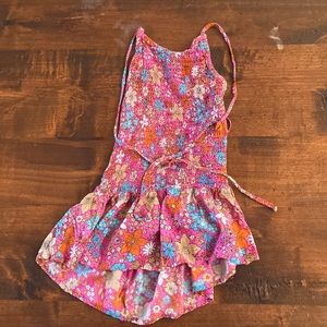 Patrons of peace backless tied tank